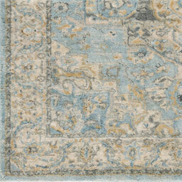 Livabliss Avellino-Vintage Beige Blue Grey Traditional Boho High Pile Living Dining Bedroom Rug 160 X 213 Cm Easy Care, Non Shedding - thumbnail 7