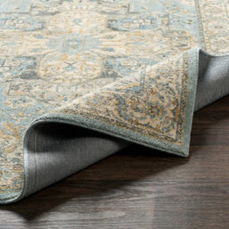 Livabliss Avellino-Vintage Beige Blue Grey Traditional Boho High Pile Living Dining Bedroom Rug 160 X 213 Cm Easy Care, Non Shedding - thumbnail 4
