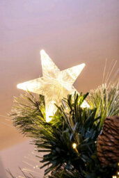 Christmas Tree World The 3Ft/90Cm Frosted Led Pine Fibre Optic Tree - thumbnail 9