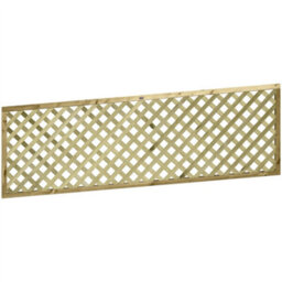 Premier Garden Supplies Urban Diamond Wooden Trellis Panel 6Ft X 2Ft (5 Pack) Heavy-Duty Lattice Fencing Topper For Climbing Plant Support - thumbnail 8