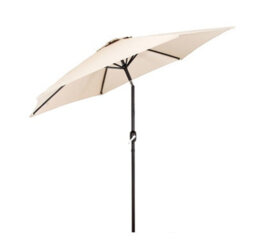 Groundlevel 2M Cream Outdoor Crank And Tilt Garden Parasol - thumbnail 2
