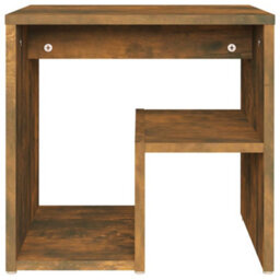 Berkfield Bed Cabinet Smoked Oak 40X30X40 Cm Engineered Wood - thumbnail 3