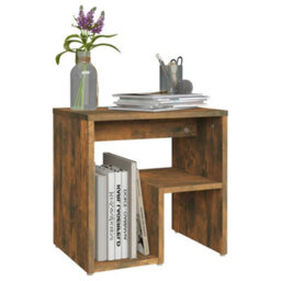 Berkfield Bed Cabinet Smoked Oak 40X30X40 Cm Engineered Wood - thumbnail 6