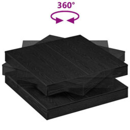 Berkfield Coffee Table 360-Degree Rotatable Black Oak 90X90X34.5 Cm - thumbnail 7