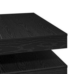 Berkfield Coffee Table 360-Degree Rotatable Black Oak 90X90X34.5 Cm - thumbnail 8