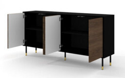 Arte Modern Sherwood Sideboard Cabinet In Oak Catania  W1800mm X H890mm X D400mm - thumbnail 2