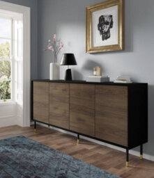 Arte Modern Sherwood Sideboard Cabinet In Oak Catania  W1800mm X H890mm X D400mm - thumbnail 4