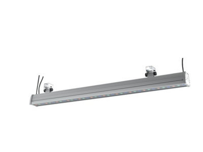 Luminosa Lighting Luminosa Wallwasher Outdoor Led 36 Light Recessed Floor & Decking Aluminum, Ip65 Rgb 122.5X14.5X8.2Cm
