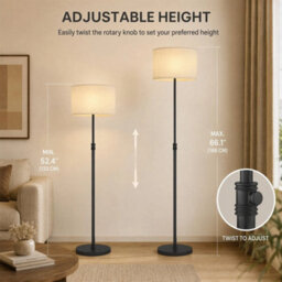 Modern Dimmable Standing Lamp With Adjustable Colour Temperatures - thumbnail 5