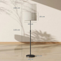 Modern Dimmable Standing Lamp With Adjustable Colour Temperatures - thumbnail 2