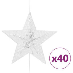 Berkfield Led Star Curtain Fairy Lights 200 Led Blue 8 Function - thumbnail 4