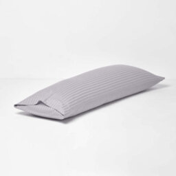 Homescapes Grey Egyptian Cotton Ultrasoft Body Pillowcase 330 Tc - thumbnail 3