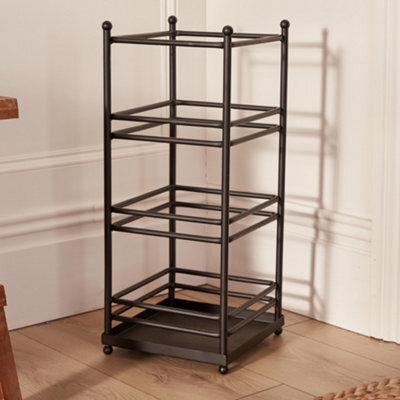 Dibor Traditional Heavy Duty Iron Black Umbrella Stand - image 1