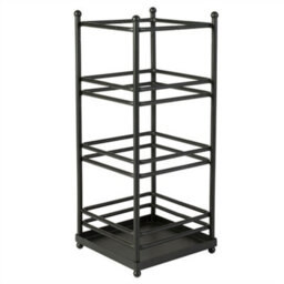 Dibor Traditional Heavy Duty Iron Black Umbrella Stand - thumbnail 2