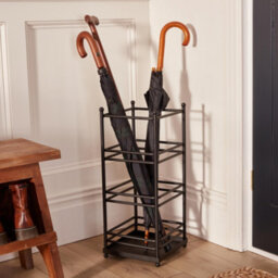 Dibor Traditional Heavy Duty Iron Black Umbrella Stand - thumbnail 3