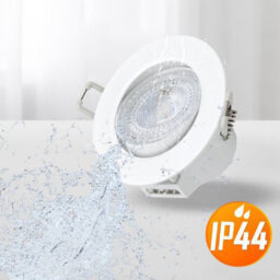 Paul Russells Led Downlight White Tilt Recessed Ceiling Spotlight 4.8W 500 Lumens, Ip44, Colour Changeable Cct3 - thumbnail 4