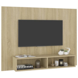 Berkfield Wall Tv Cabinet Sonoma Oak 120X23.5X90 Cm Engineered Wood - thumbnail 5