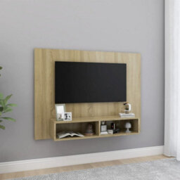 Berkfield Wall Tv Cabinet Sonoma Oak 120X23.5X90 Cm Engineered Wood - thumbnail 1