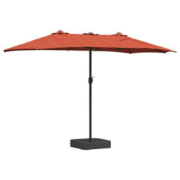 Berkfield Modern Garden Parasol Terracotta 385 X 209 X 244 Cm Fabric - thumbnail 6