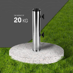 Keplin Parasol Base Stand 20Kg Heavy Duty Granite Patio Umbrella Holder For Garden, Outdoor Furniture, Canopy, Gazebo - thumbnail 7