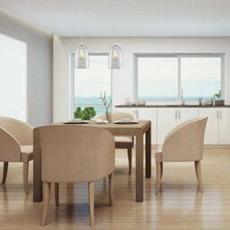 Ceiling Light Shade Modern Clear Glass Easy Fit Pendant Lampshade Living Room - thumbnail 6