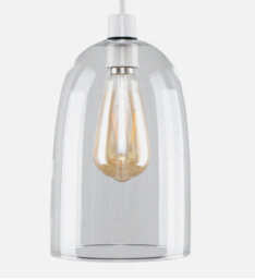 Ceiling Light Shade Modern Clear Glass Easy Fit Pendant Lampshade Living Room - thumbnail 1