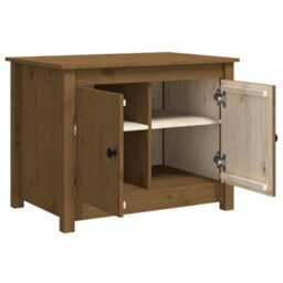 Berkfield Classic Coffee Table Honey Brown 71X49X55 Cm Solid Wood Pine - thumbnail 7