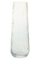 Orsina Functional Large Blue Glass Vase, Lightweight And Versatile Floral Glass Vase, Stylish Vase For Flowers