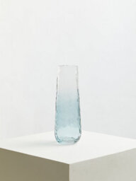 Orsina Functional Large Blue Glass Vase, Lightweight And Versatile Floral Glass Vase, Stylish Vase For Flowers - thumbnail 3