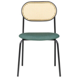 Beliani Set Of 2 Dining Chairs Adaver Metal Black - thumbnail 5
