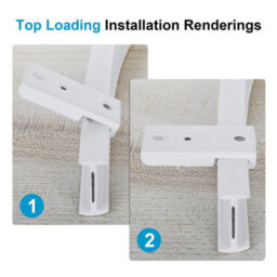 White 3 Meter Flexible Straight Standard Bay Window Curtain Track Glider Rail - thumbnail 5