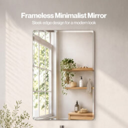 Yezi Wall Mirror Tempered Glass Vanity Bathroom 45X60 - thumbnail 5