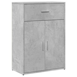 Berkfield Sideboards 2 Pcs Concrete Grey 60X30X84 Cm Engineered Wood - thumbnail 4
