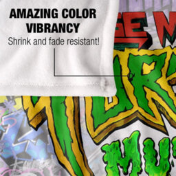 Teenage Mutant Ninja Turtles: Mutant Mayhem Silky Graffiti Logo Blanket Multicoloured (152Cm X 127Cm) - thumbnail 4