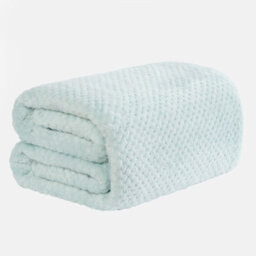 OHS Luxury Large Waffle Honeycomb Mink Warm Throw - thumbnail 3