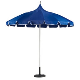 Beliani Market Parasol 245 Cm Minoa Blue - thumbnail 4