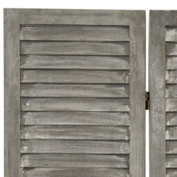 Vidaxl 6-Panel Room Divider Grey 214X166 Cm Solid Wood Room Dividers - thumbnail 5