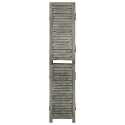 Vidaxl 6-Panel Room Divider Grey 214X166 Cm Solid Wood Room Dividers - thumbnail 2