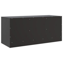Berkfield Tv Cabinet Black 99X39X44 Cm Steel - thumbnail 9
