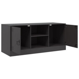 Berkfield Tv Cabinet Black 99X39X44 Cm Steel - thumbnail 7