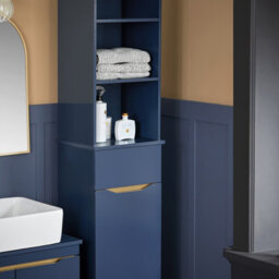 Sobuy Bzr112-B,bathroom Storage Cabinet Tall Slim Freestanding Unit With 3 Open Shelves And Drawer - thumbnail 9
