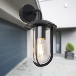 First Choice Lighting Set Of 2 Bronty - Black Outdoor Wall Lights - thumbnail 3