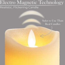 Christow Real Wax Flameless Led Candle With Remote Set Of 3 - thumbnail 4