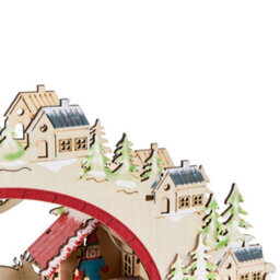 Beliani Christmas Decoration Led Selura 30 Cm Light Brown - thumbnail 8