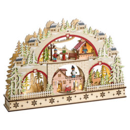 Beliani Christmas Decoration Led Selura 30 Cm Light Brown - thumbnail 1