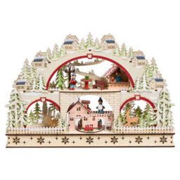 Beliani Christmas Decoration Led Selura 30 Cm Light Brown - thumbnail 6