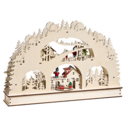Beliani Christmas Decoration Led Selura 30 Cm Light Brown - thumbnail 7