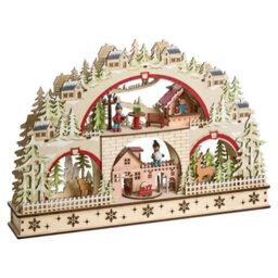 Beliani Christmas Decoration Led Selura 30 Cm Light Brown - thumbnail 5