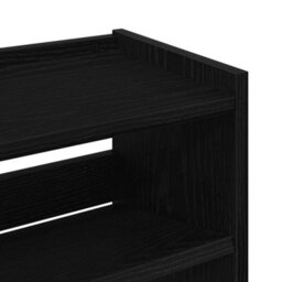 Berkfield Shoe Rack Black 60X25X62 Cm Engineered Wood - thumbnail 7