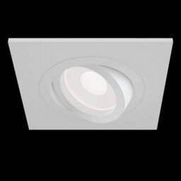 Luminosa Lighting Luminosa Atom Recessed Square Downlight White, 1 Light, Gu10 - thumbnail 2